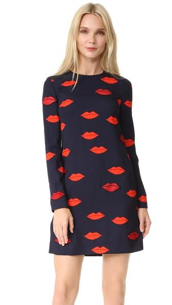 Victoria Victoria Beckham Patch Applique Shift Dress