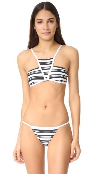 Minkpink Show Your Stripes Cupped Bikini Top