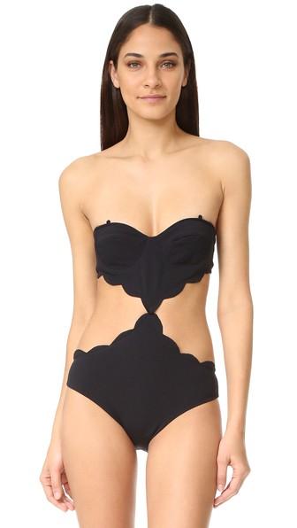 Marysia Swim Cutout Scallop One Piece Swimsuit
