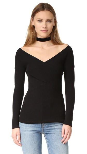 525 America Double V Crisscross Sweater