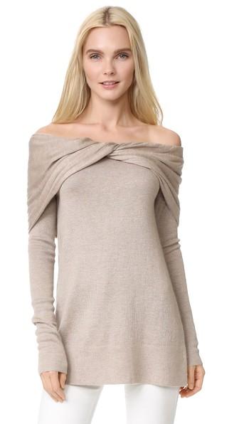 Derek Lam Off Shoulder Twist Sweater