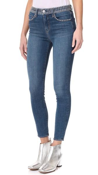 L Agence Margot Studded Jeans