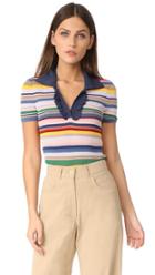 Alice Olivia Martha Stripe Polo