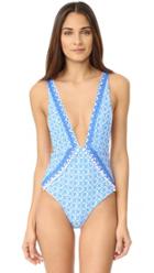 Skye Staghorn Medina Plunge Neck One Piece