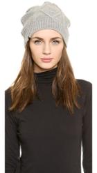 Plush Cable Knit Fleece Lined Beanie