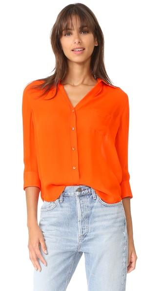 L Agence Ryan 3 4 Sleeve Blouse
