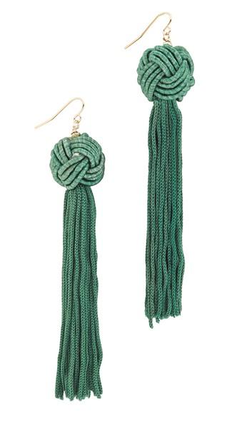 Vanessa Mooney The Astrid Knotted Tassel Earrings