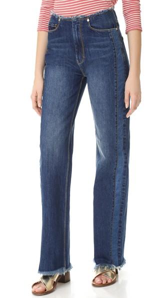 La Vie Rebecca Taylor Raw Edge Denim Jeans