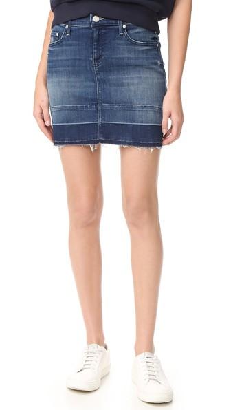 Mother Undone Hem Mini Skirt