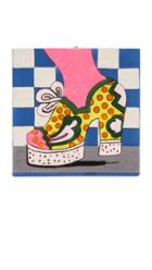 Olympia Le Tan Polka Dot Shoe Clutch