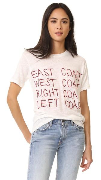 Banner Day East Coast West Coast Tee