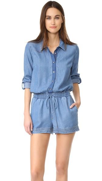 Splendid Blocked Indigo Romper