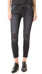Current Elliott The Stiletto Jeans With Patches