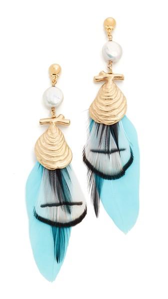 Gas Bijoux Morea Capri Plume Earrings