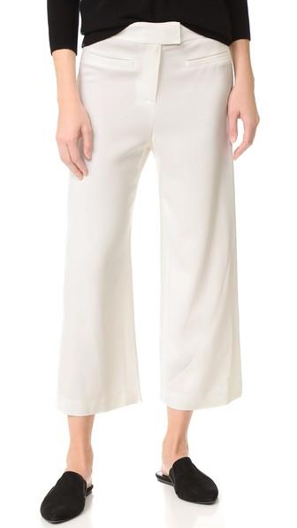 Veronica Beard Lee Cropped Wide Leg Pants