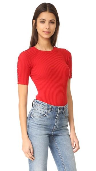Alexander Wang Pierced Sleeve Top
