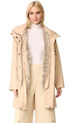 Helmut Lang Utility Fur Lined Coat