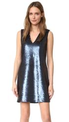 Elizabeth And James Wesley Deep V Sleeveless Sequin Dress