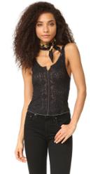 Free People Piece Dye Pucker Lace Tank