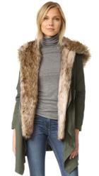 Bb Dakota Gerrard Coat With Faux Fur