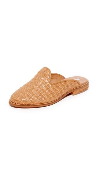 Blank Canvas Raffia Slipper Mules