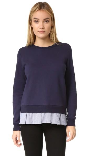 Clu Ruffled Shirting Sweatshirt