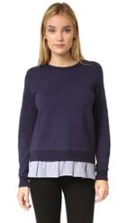 Clu Ruffled Shirting Sweatshirt