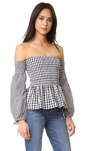 Vetiver Brigitte Long Sleeve Shoulder Top