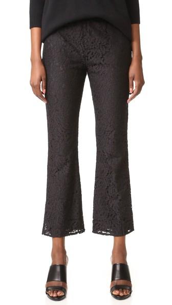 Jenni Kayne Lace Cropped Flare Trousers