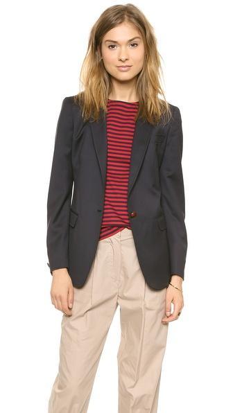 Band Of Outsiders Peak Lapel Blazer - Navy