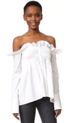 Victoria Victoria Beckham Off The Shoulder Shirt