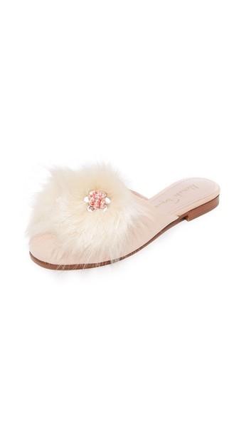 Alameda Turquesa Fluffy Slipper Mules