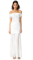Self Portrait Off Shoulder Lace Gown