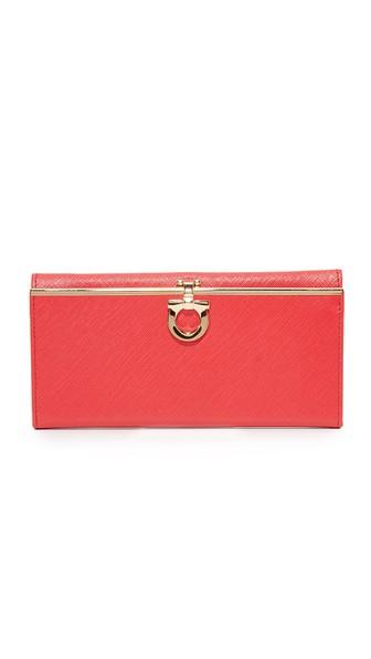 Salvatore Ferragamo Gancini Icona Continental Wallet