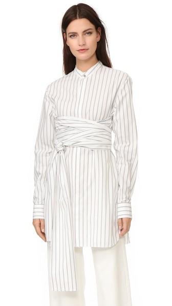 Baja East Long Sleeve Blouse