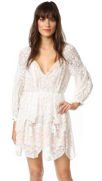 Zimmermann Gossamer Scallop Short Dress