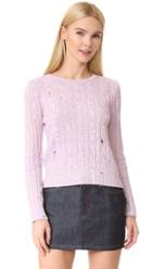 Marc Jacobs Marled Cable Crew Sweater