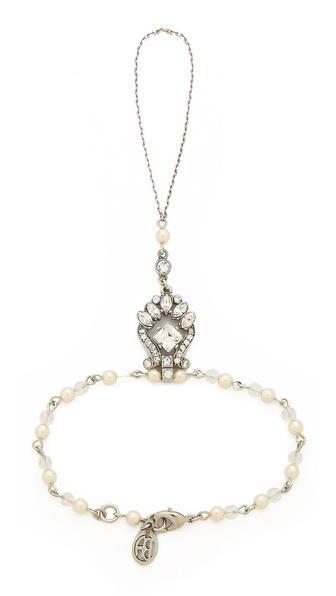 Ben-amun Crystal Hand Chain - Clear