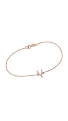 Jennifer Meyer Jewelry Diamond Wishbone Bracelet