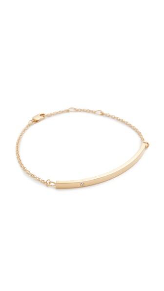 Jennifer Zeuner Jewelry Horizontal Bar Bracelet With Diamond