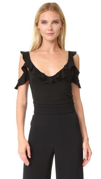 Cushnie Et Ochs Cold Shoulder Top