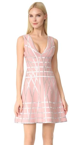 Herve Leger Jasmine Flare Dress