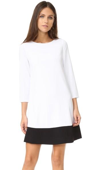 Alice Olivia Aspen Paneled Boatneck Dress
