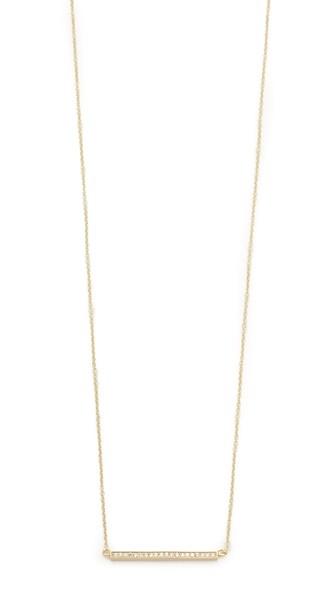 Jennifer Meyer Jewelry 18k Gold Diamond Stick Necklace