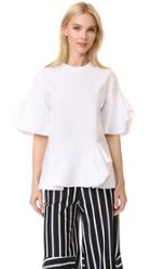 Goen J Ruffled Jersey Top