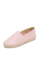 One By South Parade Footwear Star Embroidered Leather Espadrilles