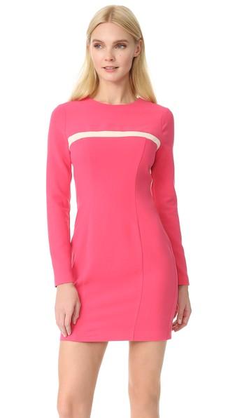 Black Halo Perkin Colorblock Mini Dress