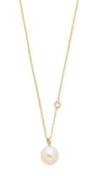 Zoe Chicco Freshwater Cultured Pearl Necklace With Floating Diamond
