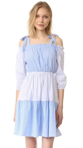 Line Dot Fidel Tier Dress