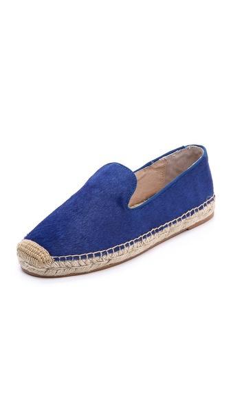 Steven Lanii Ponyhair Espadrille Flats - Royal Blue